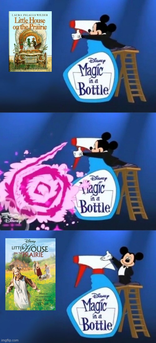 *LHOTP Gets Magic in a Bottle | image tagged in disney,mickey mouse,deviantart,memes,2000s,tv | made w/ Imgflip meme maker