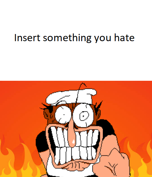 High Quality ZytheSbandppg2007's art made Peppino angry Blank Meme Template