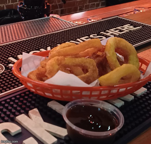 Onion rings | image tagged in onion rings | made w/ Imgflip meme maker