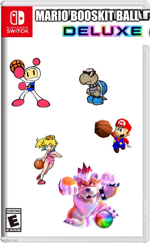 Nintendo Switch | MARIO BOOSKIT BALL | image tagged in nintendo switch | made w/ Imgflip meme maker
