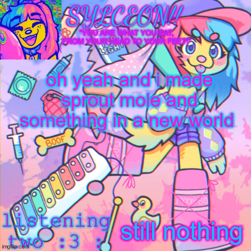 THIS IS SYLCEON SPEAKJIN AND UR LISTENIN 2 4LUNG!! | oh yeah and i made sprout mole and something in a new world; still nothing | image tagged in this is sylceon speakjin and ur listenin 2 4lung | made w/ Imgflip meme maker