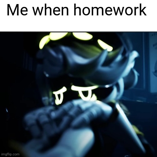 Recreation of my first ever meme posted here | Me when homework | image tagged in depressed n | made w/ Imgflip meme maker