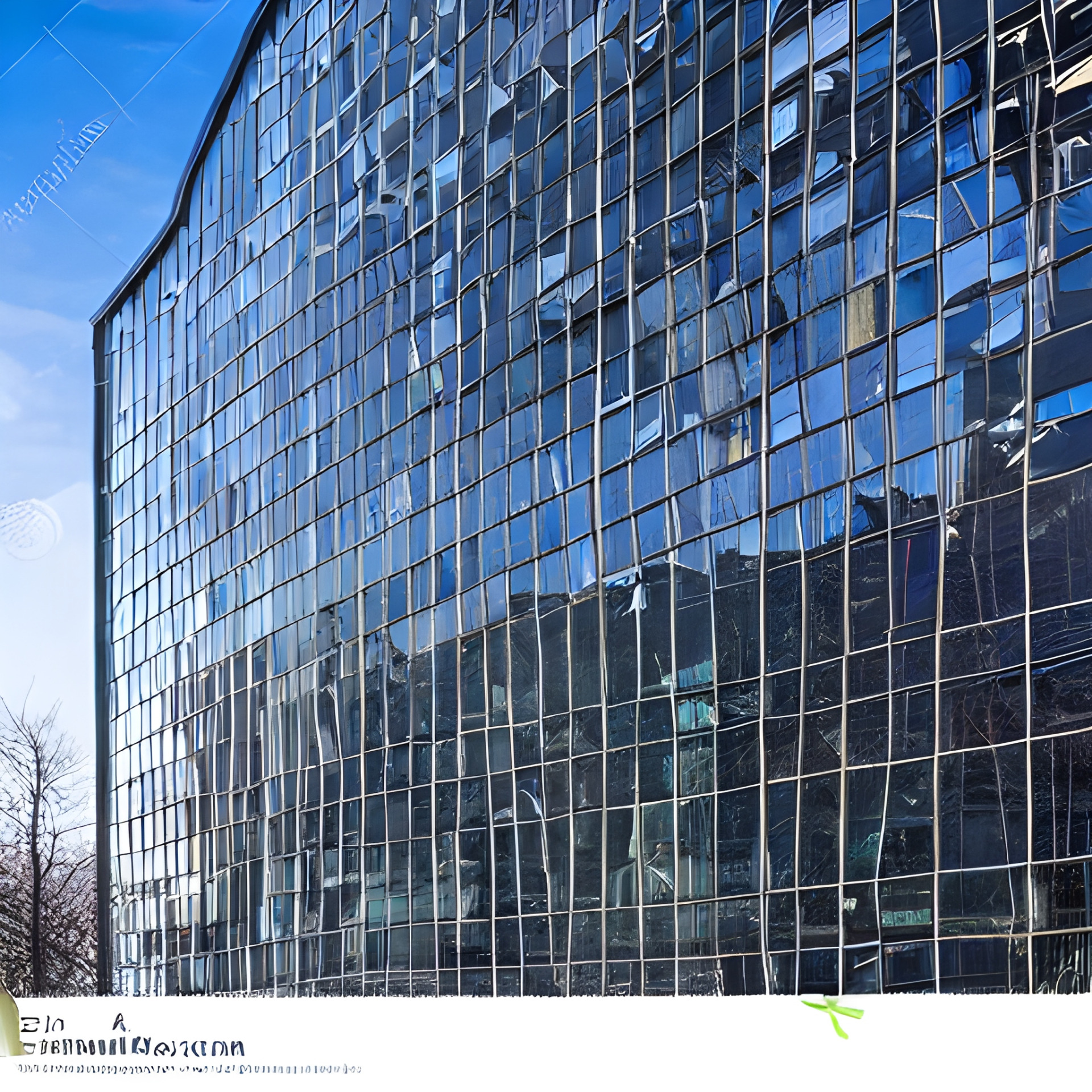 High Quality glass office building Blank Meme Template