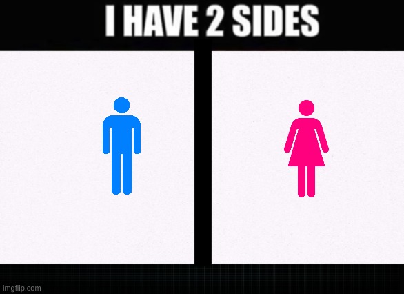 /j or /srs | image tagged in i have two sides | made w/ Imgflip meme maker