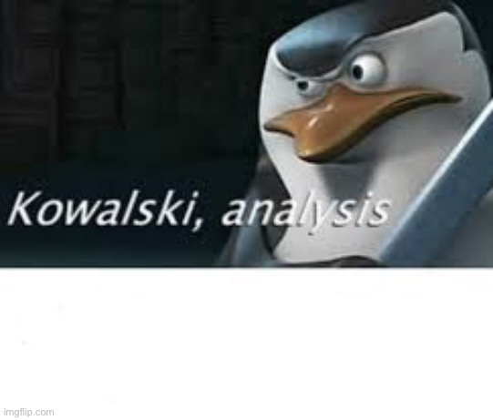 Kawalski Analysis | image tagged in kawalski analysis | made w/ Imgflip meme maker