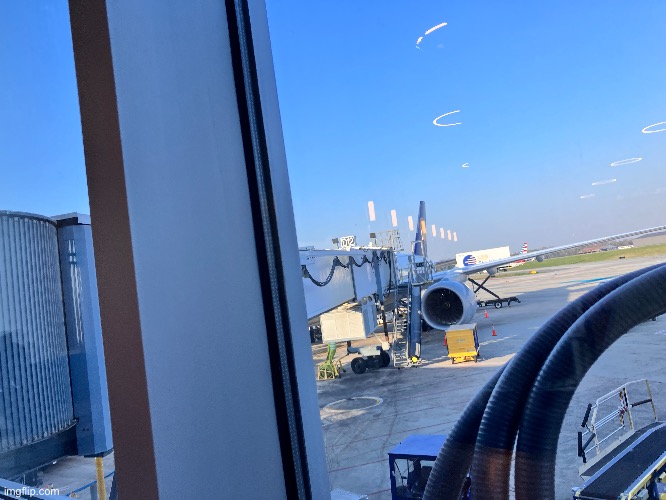 at the gate rn, leaving in about an hour and a half | made w/ Imgflip meme maker
