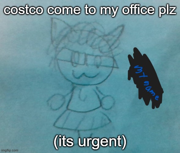 if hes online | costco come to my office plz; (its urgent) | image tagged in bda neko arc | made w/ Imgflip meme maker