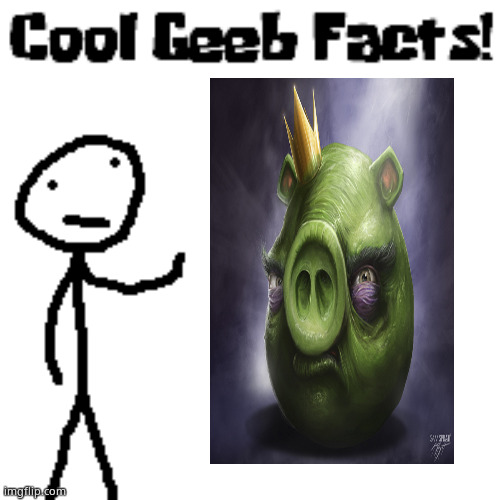 cool geeb facts | image tagged in cool geeb facts | made w/ Imgflip meme maker