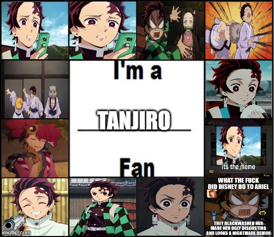 i'm a tanjiro fan | TANJIRO | image tagged in i'm a fan,tanjiro,demon slayer,anime,2019 | made w/ Imgflip meme maker