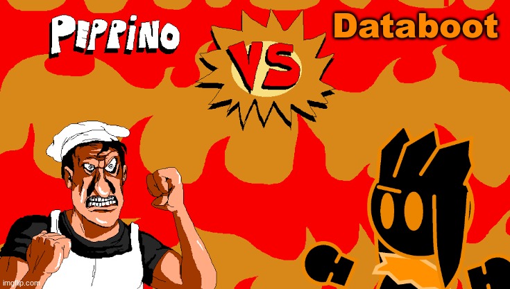 who would win | Databoot | image tagged in peppino vs blank,databoot | made w/ Imgflip meme maker