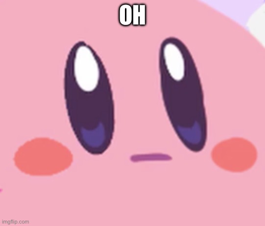 Blank Kirby Face | OH | image tagged in blank kirby face | made w/ Imgflip meme maker