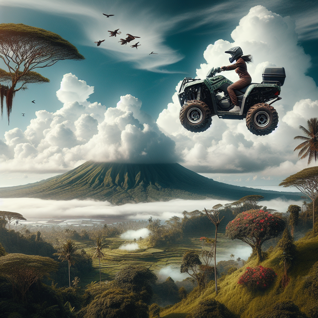 High Quality Flying ATV In Bali Blank Meme Template