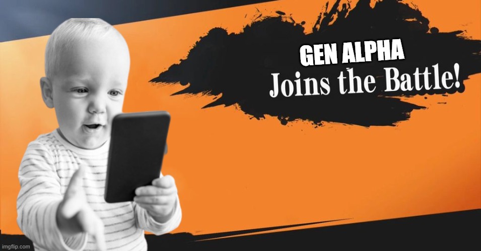 Stop giving your kids iPads, it's dumb. | GEN ALPHA | image tagged in smash bros,gen alpha,ipad,memes | made w/ Imgflip meme maker