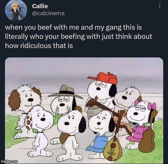 snoopy is so cutwe | made w/ Imgflip meme maker