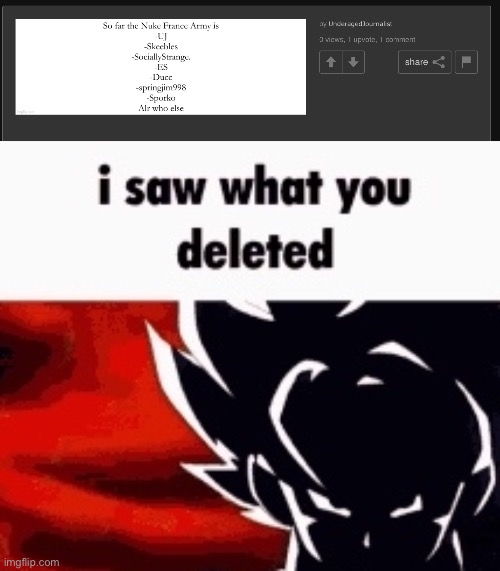 @Underage | image tagged in i saw what you deleted | made w/ Imgflip meme maker