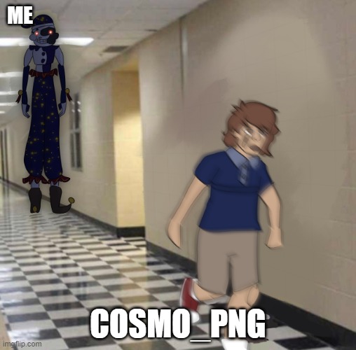 Moon Chasing Gregory | ME; COSMO_PNG | image tagged in moon chasing gregory | made w/ Imgflip meme maker