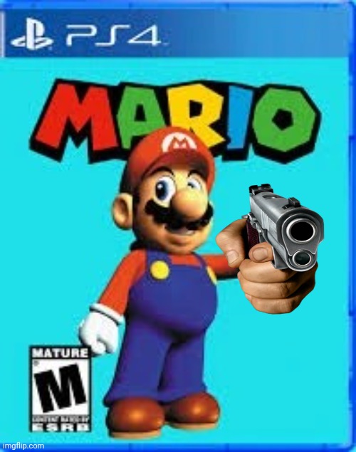 Mario on the PS4 | image tagged in mario on the ps4 | made w/ Imgflip meme maker