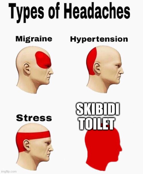 fr right | SKIBIDI TOILET | image tagged in headaches | made w/ Imgflip meme maker