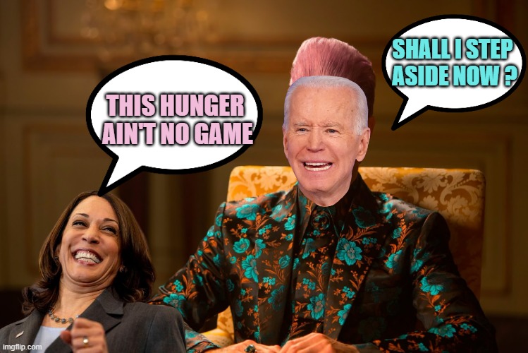 Biden just identified himself as the FIRST WOMAN PRESIDENT OF THE UNITED STATES | SHALL I STEP 
ASIDE NOW ? THIS HUNGER 
AIN'T NO GAME | image tagged in ceasar hunger games,march madness,womens march,transphobic,border wall,open borders | made w/ Imgflip meme maker