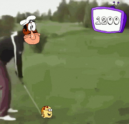Pizza tower golf Blank Meme Template