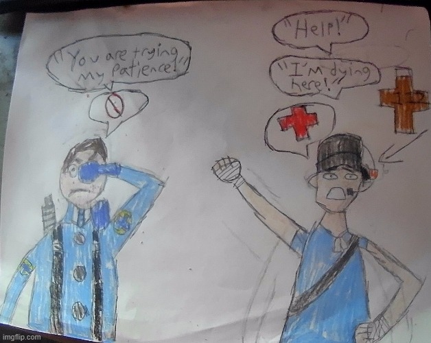 first fanart ive made rate it 1-10 pls ! (constructive criticism allowed) | made w/ Imgflip meme maker