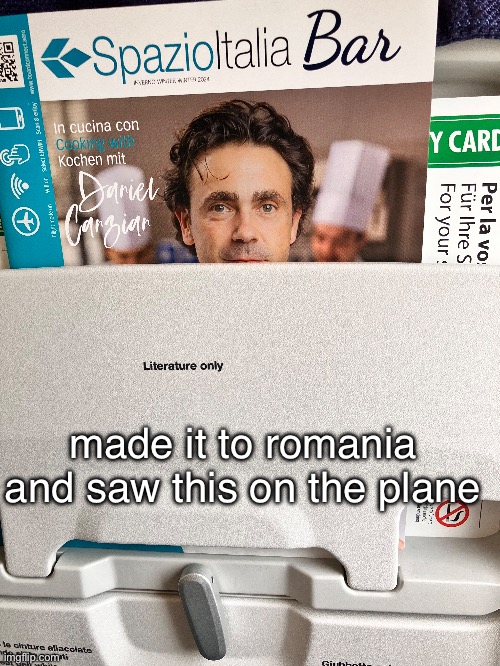 dariel is so memeable | made it to romania and saw this on the plane | made w/ Imgflip meme maker