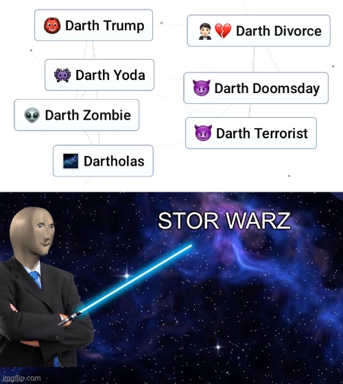 That’s more than two Sith… | image tagged in stor warz | made w/ Imgflip meme maker