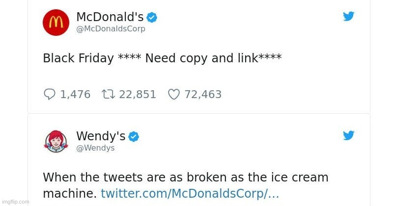 Wendy's roasts #5 | image tagged in wendy's,national roast day | made w/ Imgflip meme maker