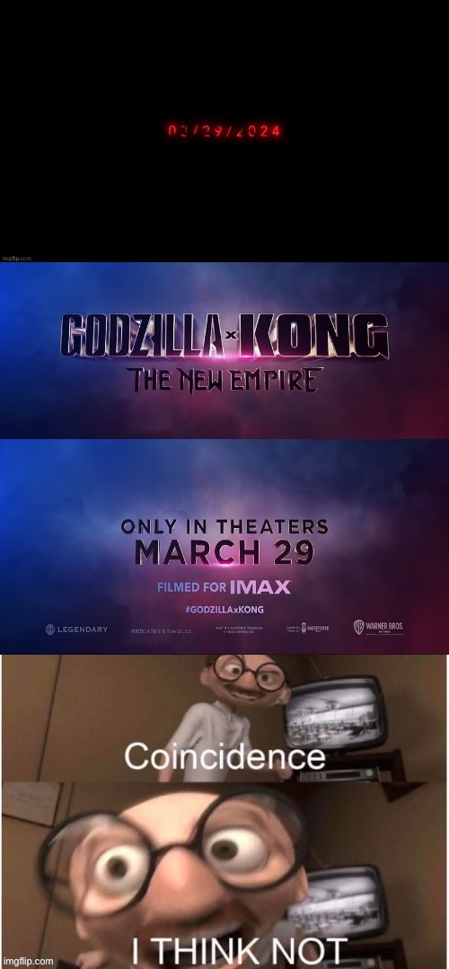 I just realized this | image tagged in godzilla x kong the new empire,murder drones episode 7,coincidence i think not | made w/ Imgflip meme maker