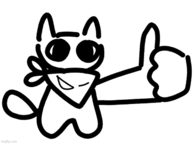 image tagged in drawing,catto,thumbs up | made w/ Imgflip meme maker