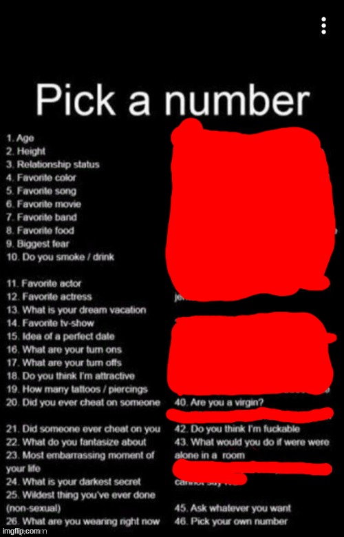 Pick A Number | image tagged in pick a number | made w/ Imgflip meme maker