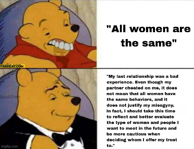 image tagged in classy and dumb pooh | made w/ Imgflip meme maker