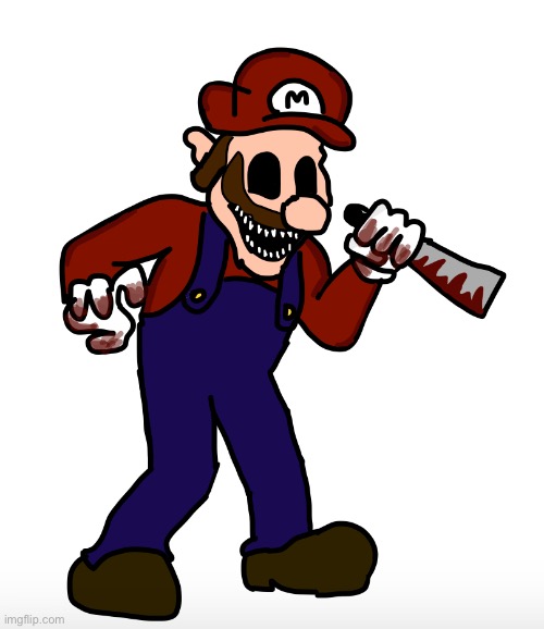 image tagged in horror,mario | made w/ Imgflip meme maker
