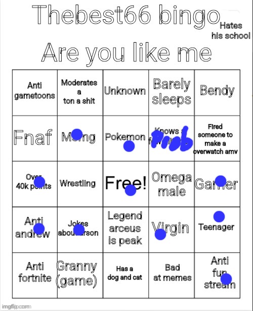 I haven't played legends Arceus :\ | image tagged in thebest66 bingo v 1 | made w/ Imgflip meme maker