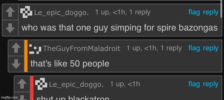 Blackatron got me laughing | made w/ Imgflip meme maker