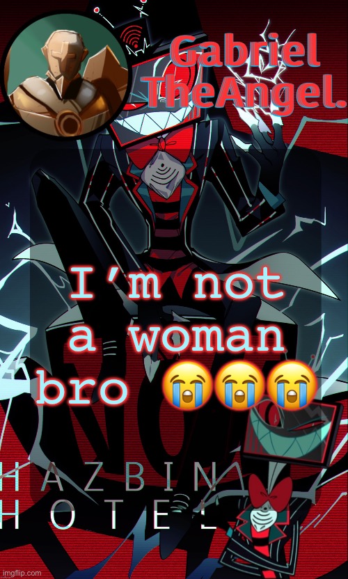 place of no return | I’m not a woman bro 😭😭😭 | image tagged in vox cat temp | made w/ Imgflip meme maker