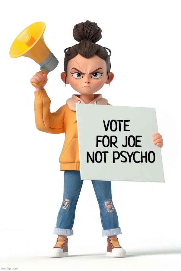 VOTE  
FOR JOE 
NOT PSYCHO | made w/ Imgflip meme maker