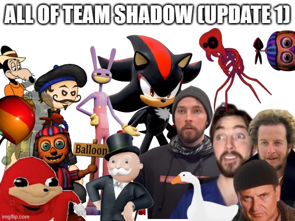 All of Team Shadow 3/16 | made w/ Imgflip meme maker