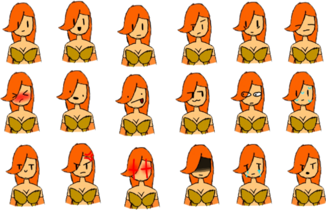 High Quality Peyton expression sheet Blank Meme Template