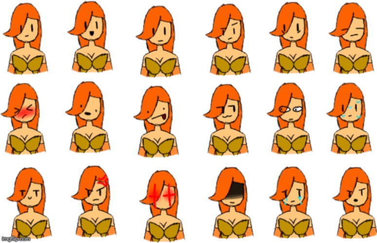 Just made a Peyton expression sheet, link in comments | image tagged in peyton expression sheet | made w/ Imgflip meme maker