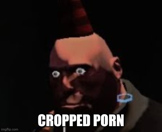 Tf2 heavy stare | CROPPED PORN | image tagged in tf2 heavy stare | made w/ Imgflip meme maker