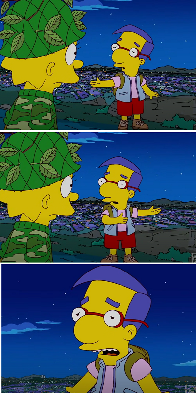 Milhouse "you don't want me to be with you" Blank Meme Template