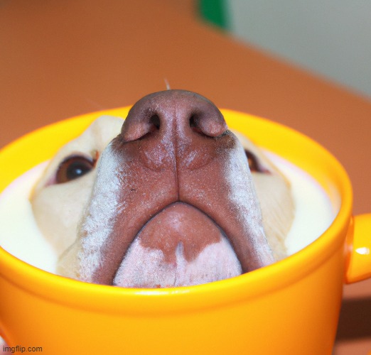 Milk Dog | image tagged in milk dog | made w/ Imgflip meme maker