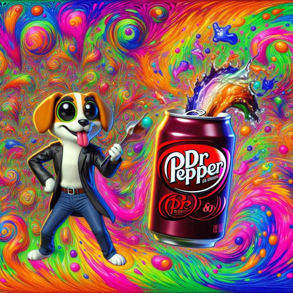 Dobbie dog Dr Pepper Blank Meme Template