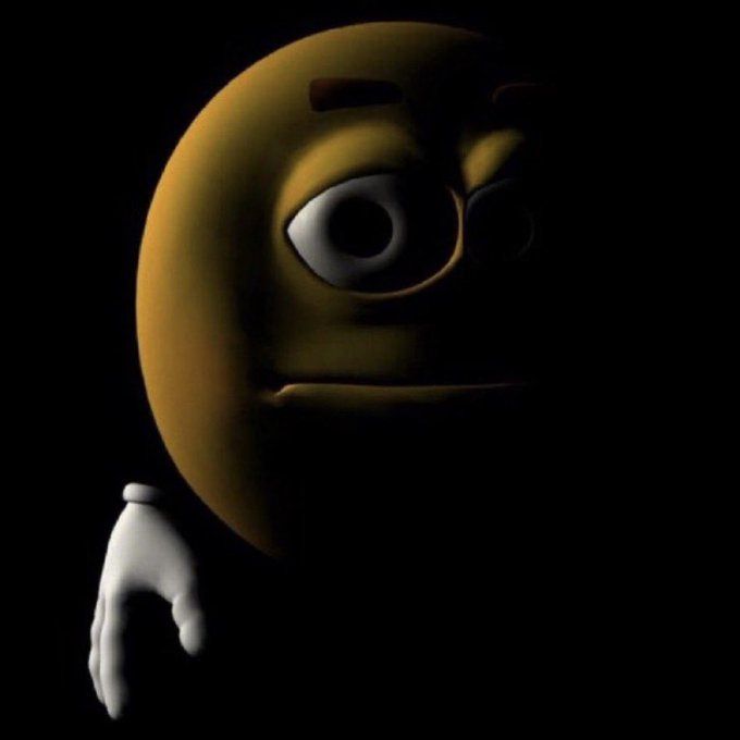 3d emoji in shadows Blank Meme Template