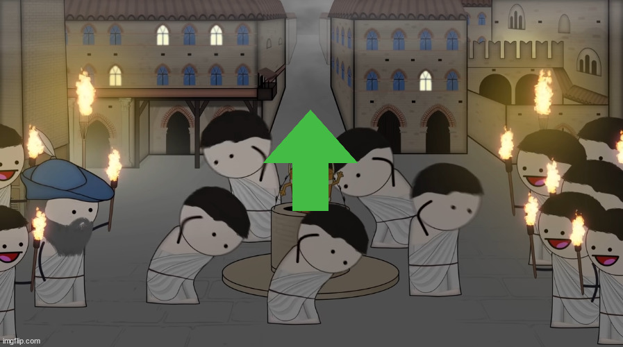 Upvote worshipping | image tagged in oversimplified worshipping,imgflip memes | made w/ Imgflip meme maker