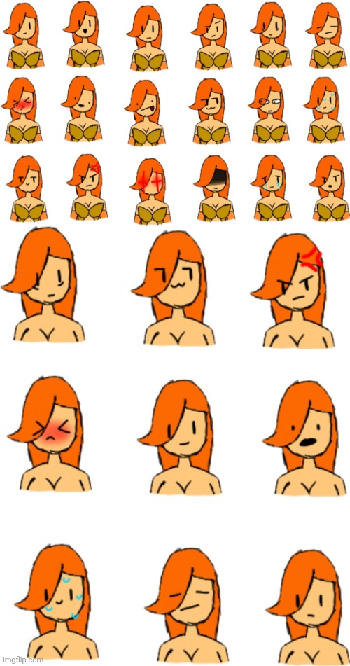 image tagged in peyton expression sheet,peyton expression sheet sus edition | made w/ Imgflip meme maker