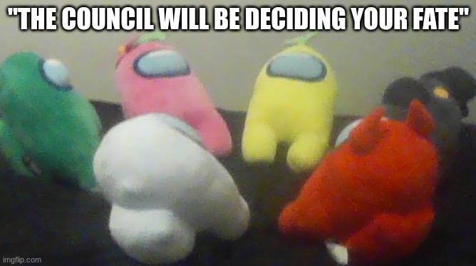 "THE COUNCIL WILL BE DECIDING YOUR FATE" | made w/ Imgflip meme maker