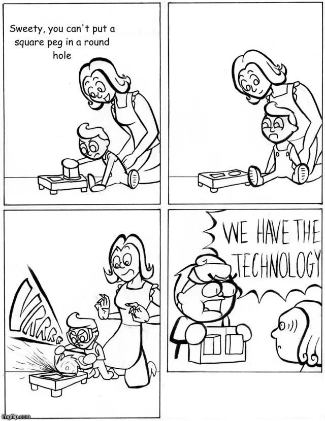 he even put on safety goggles lmao | image tagged in comics/cartoons,child,tools,technology | made w/ Imgflip meme maker