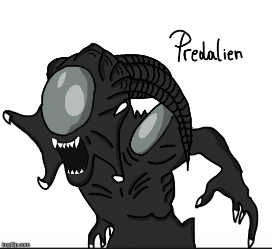 image tagged in alien,predator,predailen | made w/ Imgflip meme maker